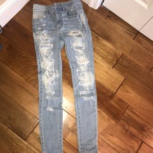 american eagle hi rise jegging